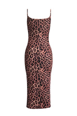 Sexy Leopard Print Sleeveless Dress