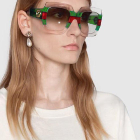 Modishshe Semi-transparent Framed Sunglasses 