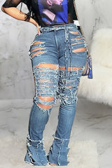 Fashion Broken Holes Jeans